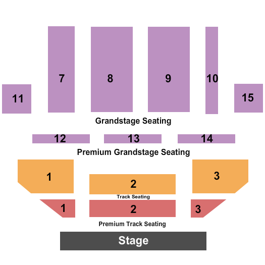 Shenandoah County Fairgrounds Seating Chart: End Stage