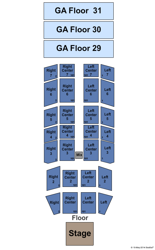 Mount Airy Casino Seating Chart