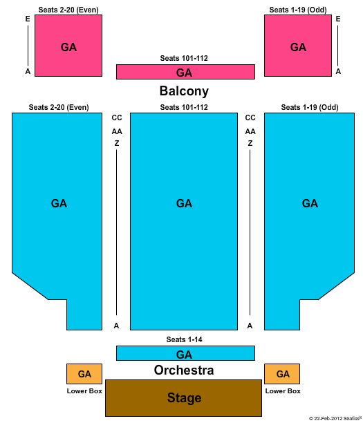 Sherman Theater Seating Chart