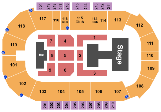 Showare Center Seating Chart: Aespa