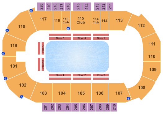 Showare Center Seating Chart