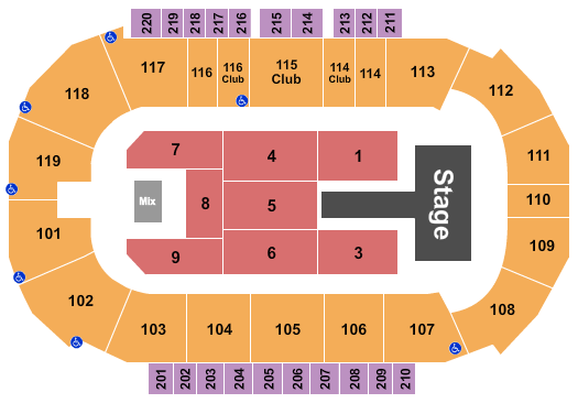 Showare Center Seating Chart: Junior H