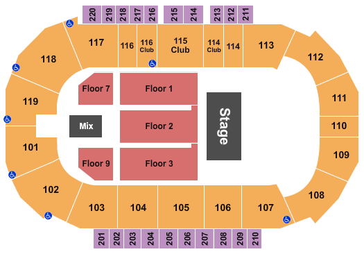 Showare Center Seating Chart: Ramon Ayala