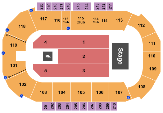 Showare Center Seating Chart: Third Day