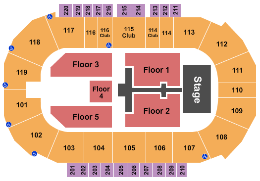 Great Frederick Fair Concert Seating Chart