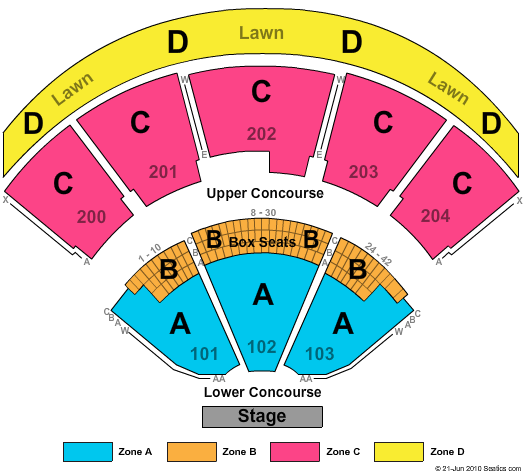 Shoreline Seating Chart View