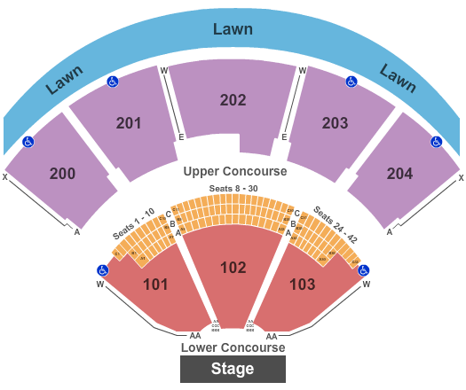 Usana Concerts Seating Chart