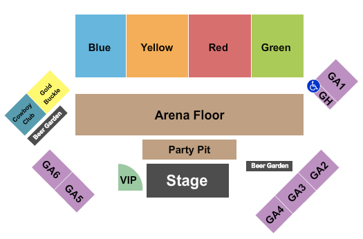 Shouse Arena At Twin Falls County Fair Seating Chart: Endstage Pit