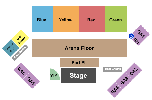 Shouse Arena At Twin Falls County Fair Seating Chart: Endstage 3 PIT