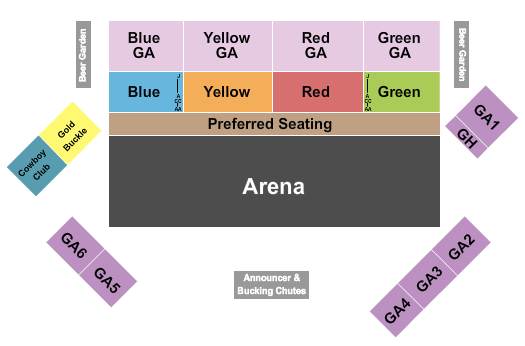 Shouse Arena At Twin Falls County Fair Seating Chart: Rodeo 2