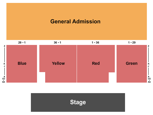 Shouse Arena Seating Chart: Endstage GA