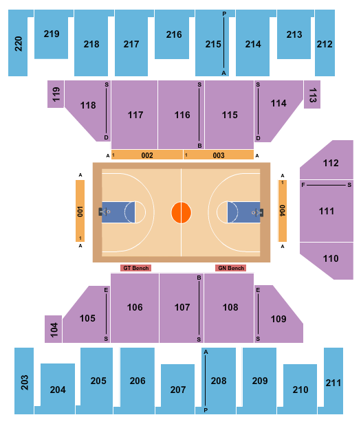 Show Me Center Seating Chart: Basketball - Globetrotters