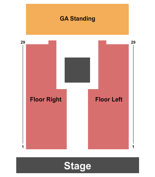 Showbox SoDo Seating Chart: End Stage