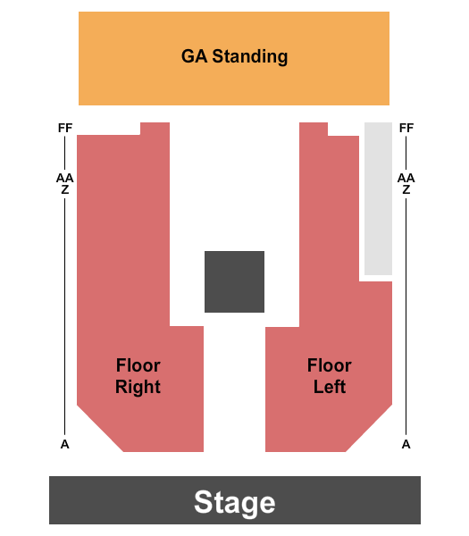 Showbox SoDo Seating Chart: End Stage