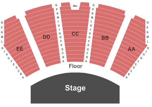 Lyell B Clay Concert Theatre Seating Chart