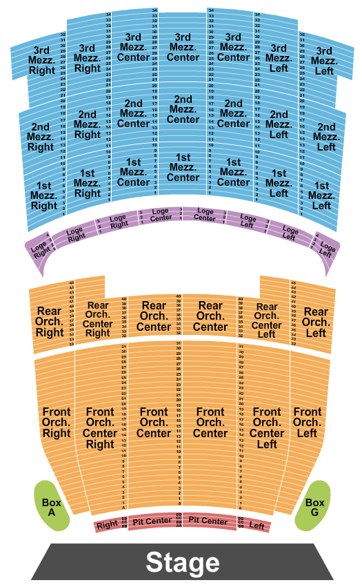 Shrine Auditorium - Los Angeles Seating Chart: Endstage 2