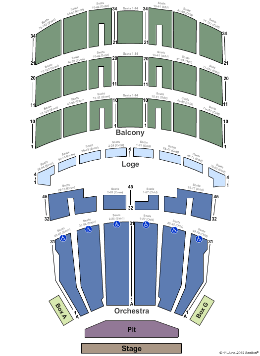 Shrine Auditorium Seating Chart