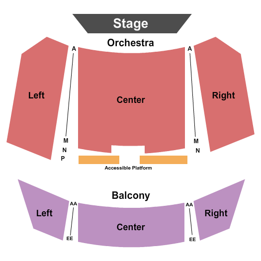 Sid Williams Theatre Seating Chart