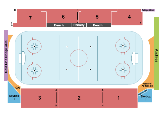 Signal Peak Energy Arena Seating Chart: Hockey