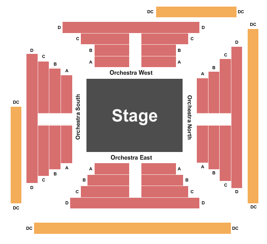 The Max at Signature Theatre - Arlington Seating Chart: Center Stage