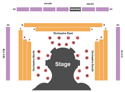 The Max at Signature Theatre - Arlington Seating Chart: Endstage Tables