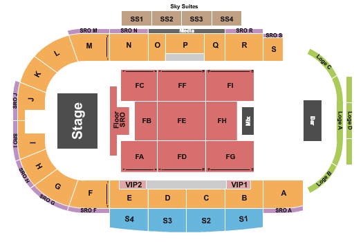 Silent Ice Center Seating Chart: Brett Kissel