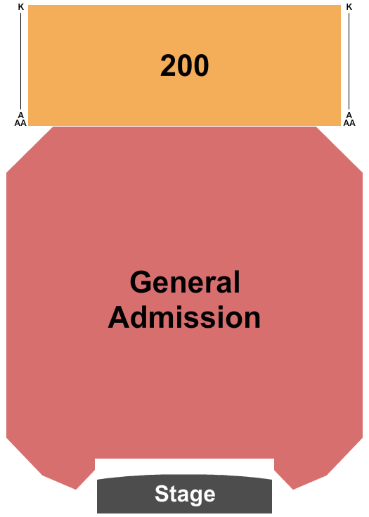 Silver Creek Event Center At Four Winds Seating Chart: GA & 200