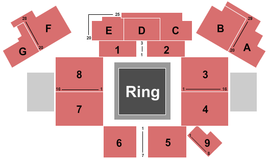 Silver Legacy Casino Seating Chart: Boxing