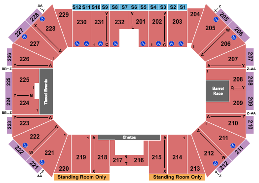 Silver Spurs Arena Seating Chart: Monster Trucks