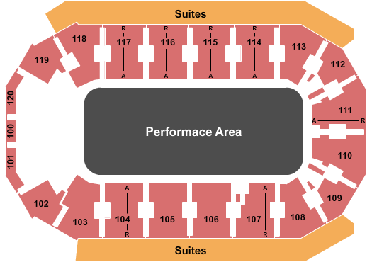 Cable Dahmer Arena Seating Chart: Open Floor 2