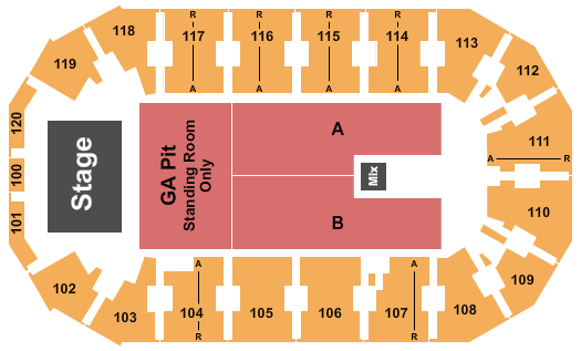 Cable Dahmer Arena Map