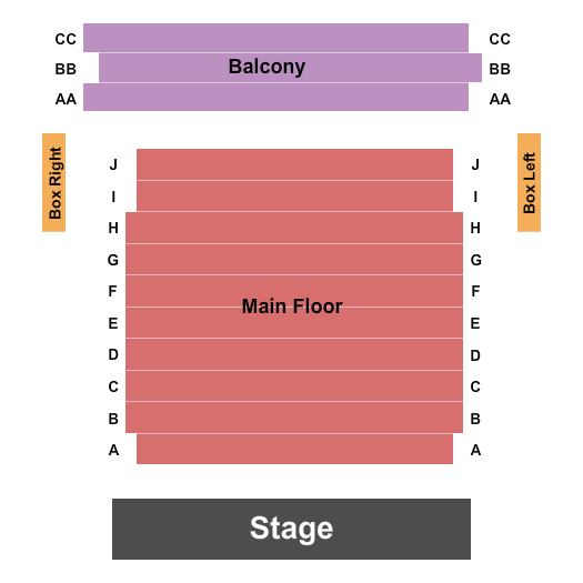Simi Valley Cultural Arts Center Seating Chart: Endstage