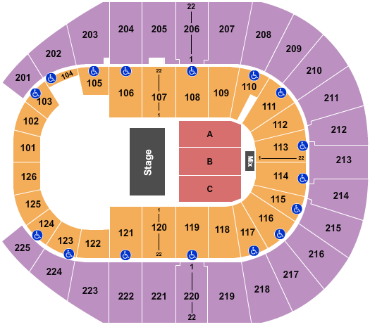 Simmons Bank Arena Seating Chart: Blippi
