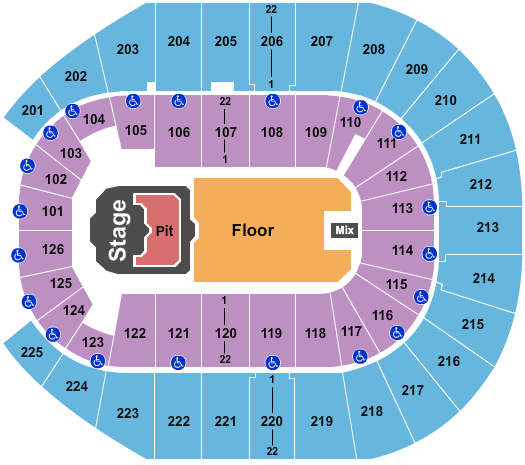 Simmons Bank Arena Seating Chart: Chris Stapleton 2