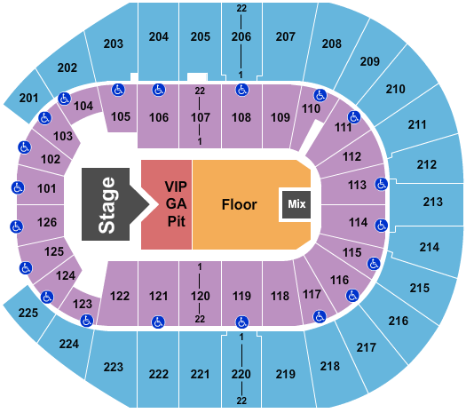 Simmons Bank Arena Seating Chart: Cody Johnson