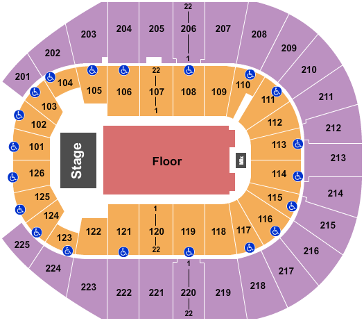Simmons Bank Arena Seating Chart: Comedy