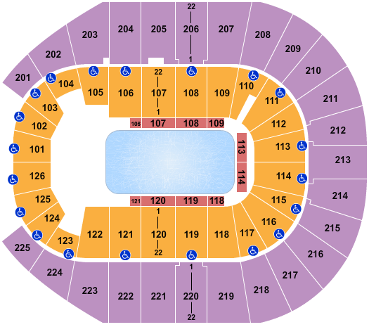 Simmons Bank Arena Seating Chart: Disney on Ice