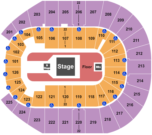 Simmons Bank Arena Seating Chart: Forrest Frank