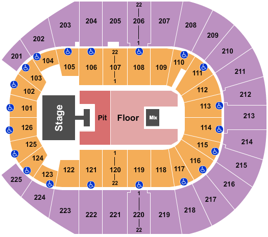 Simmons Bank Arena Seating Chart: Jason Aldean
