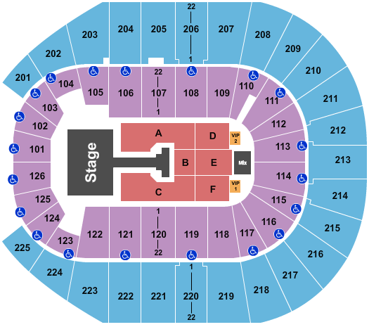 Simmons Bank Arena Seating Chart: Jonas Brothers