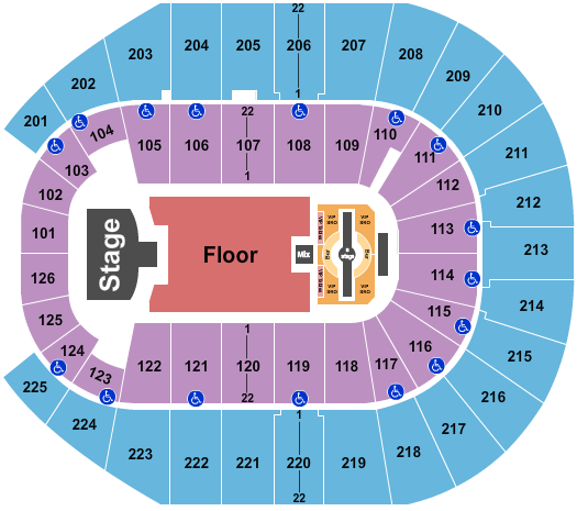 Simmons Bank Arena Seating Chart: Justin Timberlake