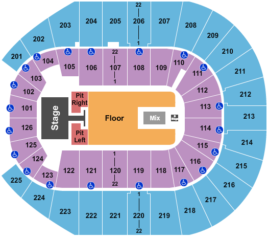 Simmons Bank Arena Seating Chart: Lainey Wilson