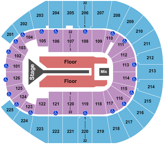 Simmons Bank Arena Seating Chart: Maroon 5