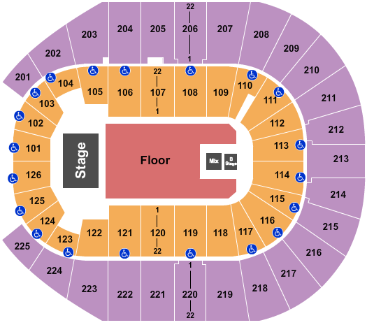 Simmons Bank Arena Seating Chart: Pentatonix