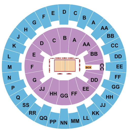 Bankoh Arena at Stan Sheriff Center Seating Chart: Volleyball