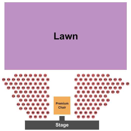 Simsbury Meadows Performing Arts Center Seating Chart: Endstage Tables W/ Chair