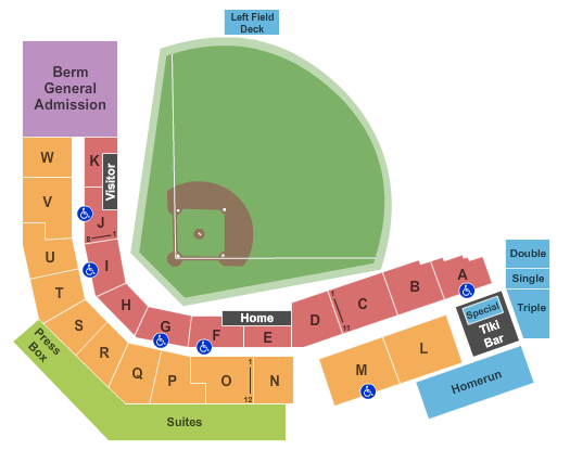 Sioux Falls Stadium Seating Chart: Baseball