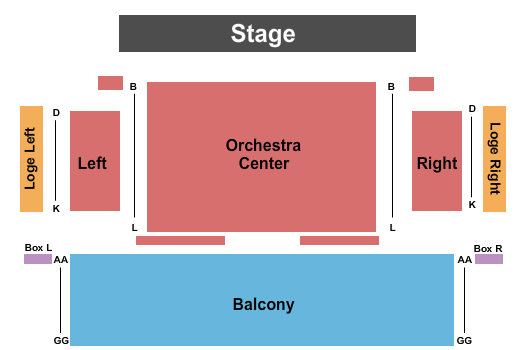 Sitnik Theatre Seating Chart: Endstage