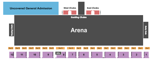 Ski Hi Park Seating Chart: Rodeo 2