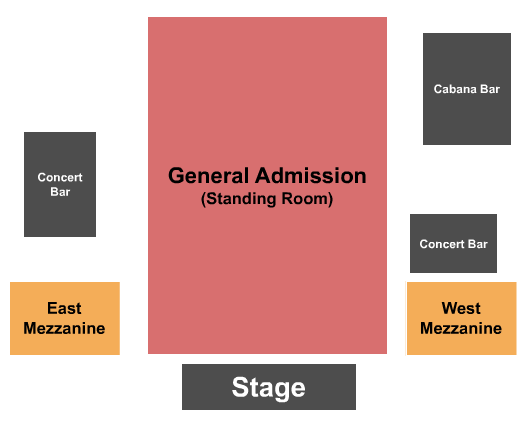 Skydeck on Broadway Seating Chart: Endstage GA/Mezz
